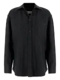 DARKPARK patch-pocket wool shirt - Black