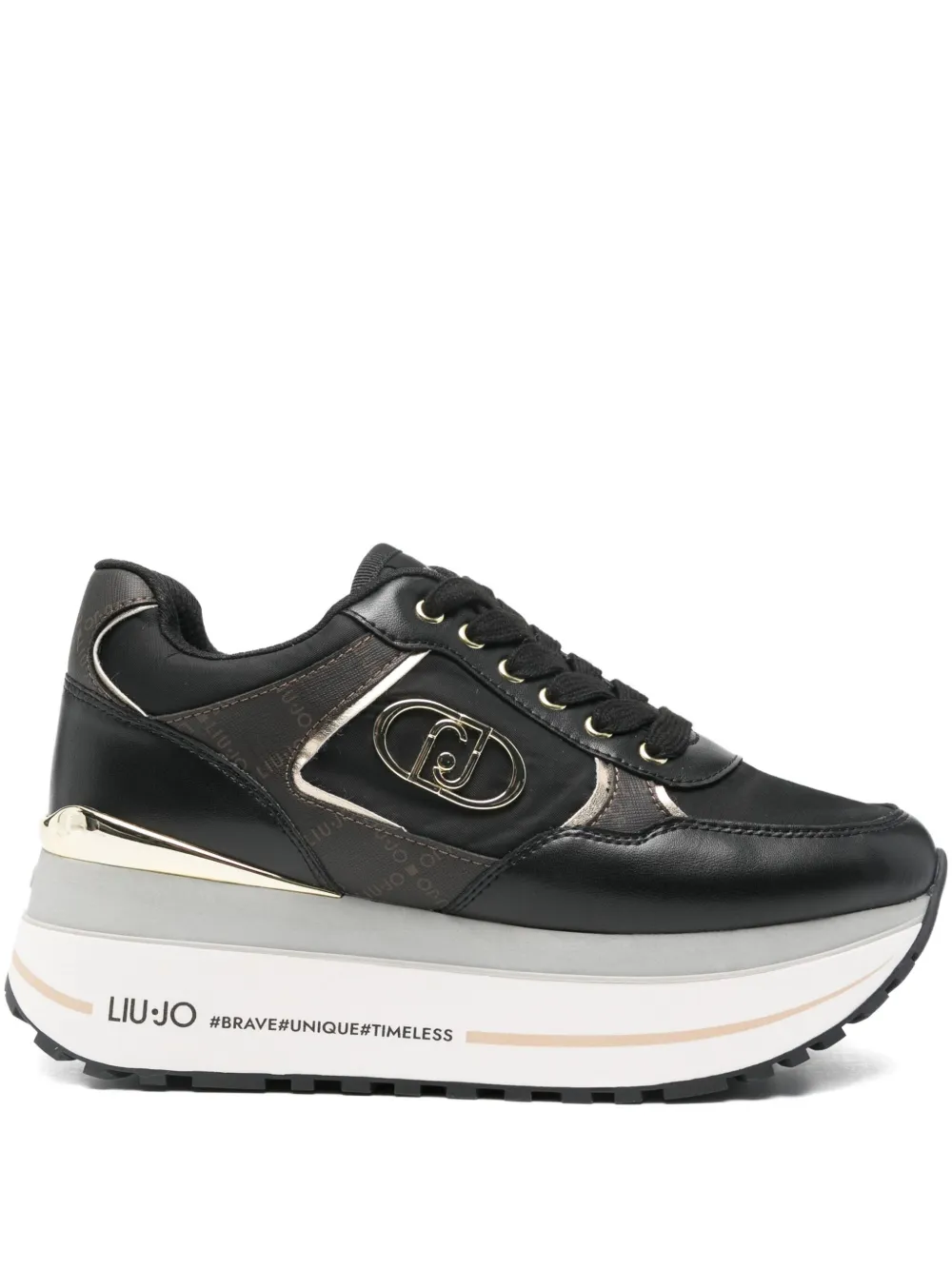LIU JO Wonder Plus 01 platform sneakers Black