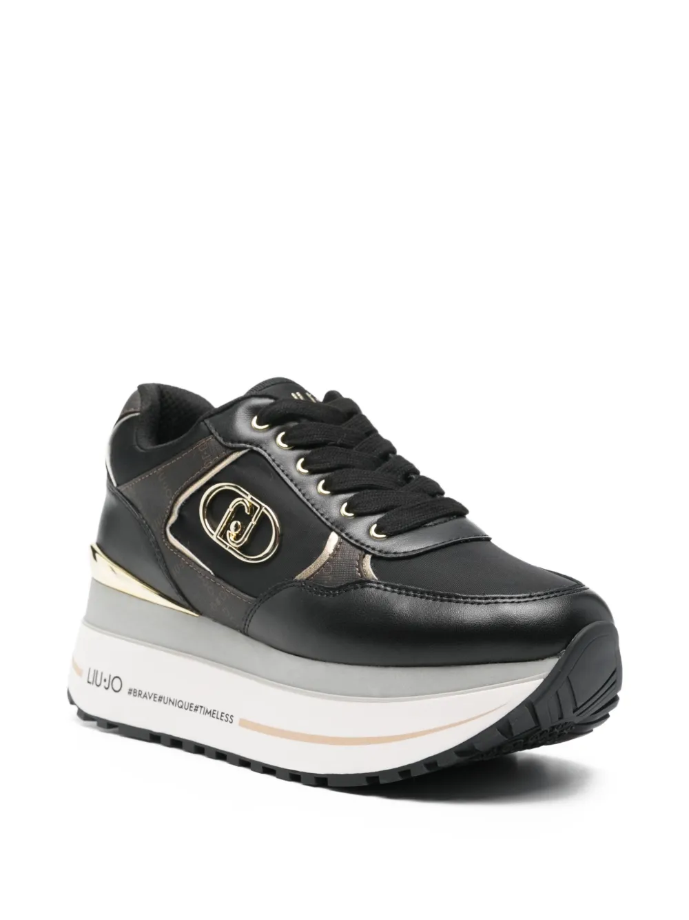 LIU JO Wonder Plus 01 platform sneakers Black