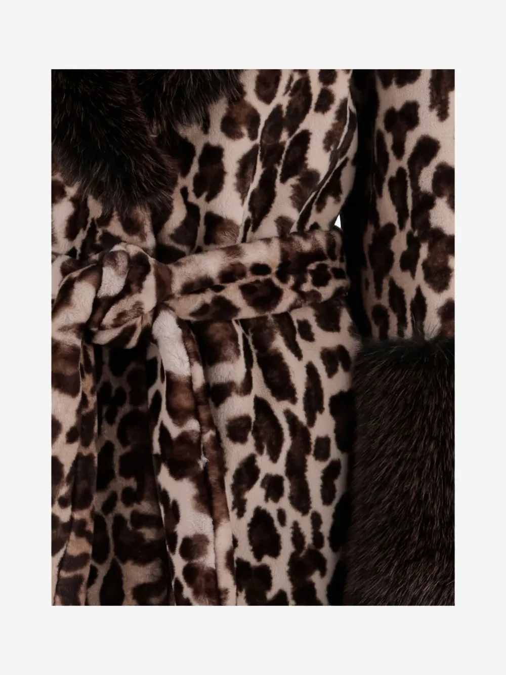 Uncommon Leopard-print Coat In Brown