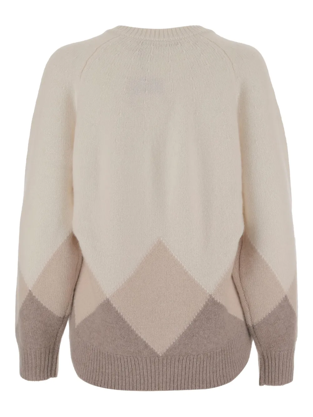 Arch4 Diamond-pattern Cashmere Sweater In Neutral