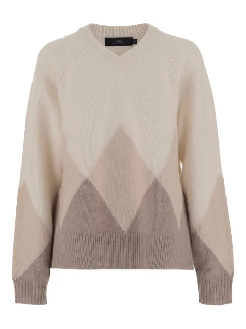 arch4 diamond-pattern cashmere sweater