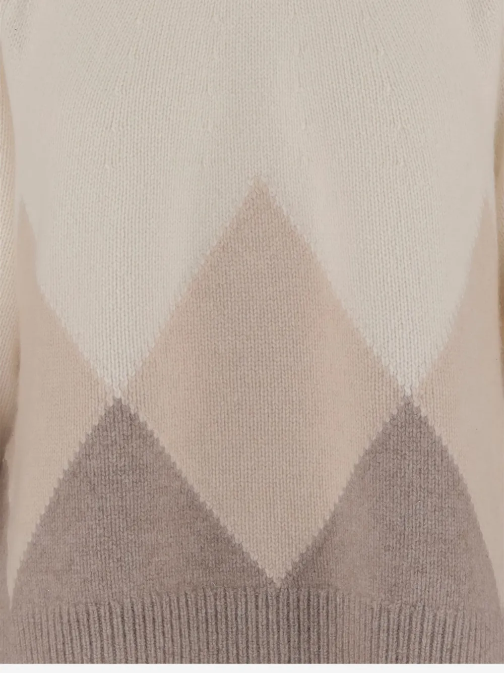 Arch4 Diamond-pattern Cashmere Sweater In Neutral