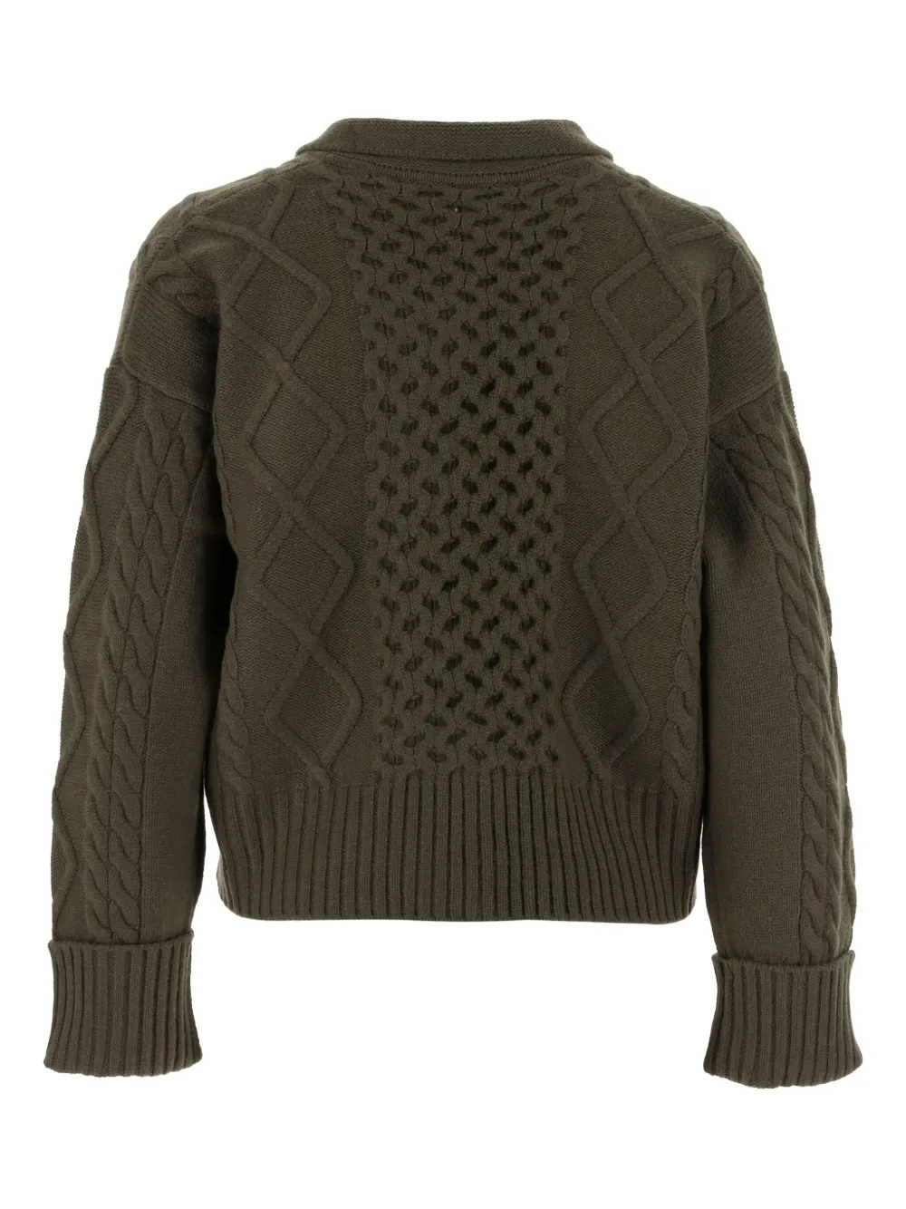 arch4 cable-knit buttoned-up cardigan | Cardigans | Image 2