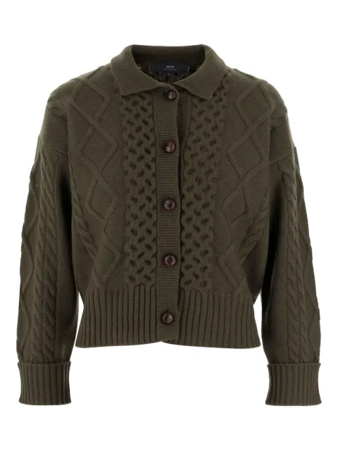 arch4 cable-knit buttoned-up cardigan