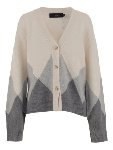 arch4 chevron cashmere cardigan