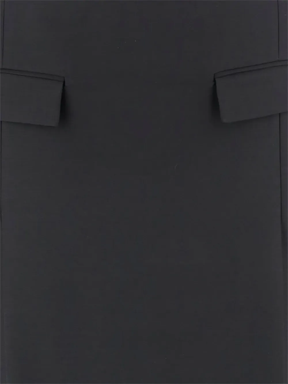 Ferragamo Viscose And Wool Skirt With Double Slit In Gray