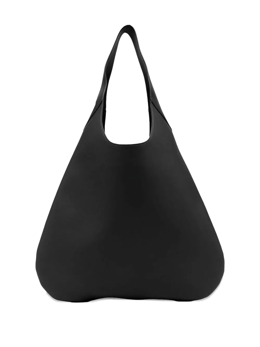 Carven Tommaso leather tote bag - Zwart