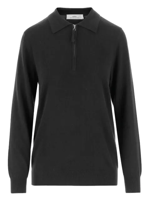 arch4 half-zip polo-neck polo shirt