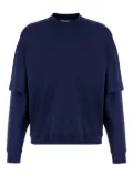DARKPARK double-layered wool sweatshirt - Blue