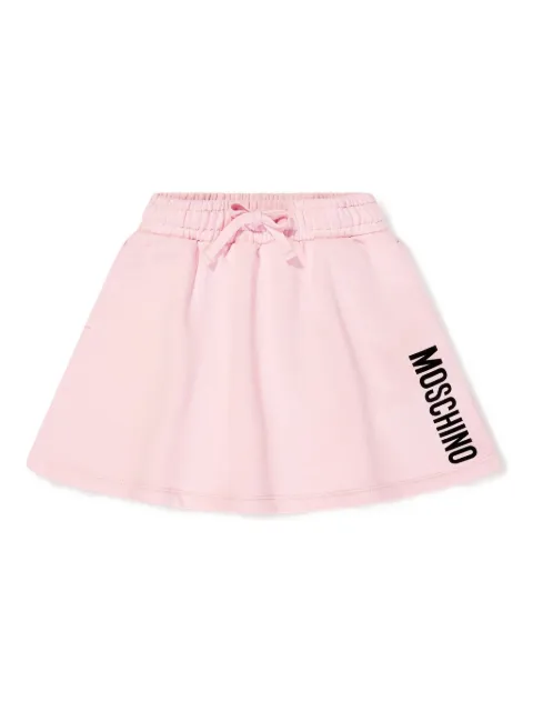 Moschino Kids logo-detail elasticated-waist skirt