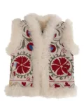 ZAZI VINTAGE embroidered-pattern vest - Neutrals