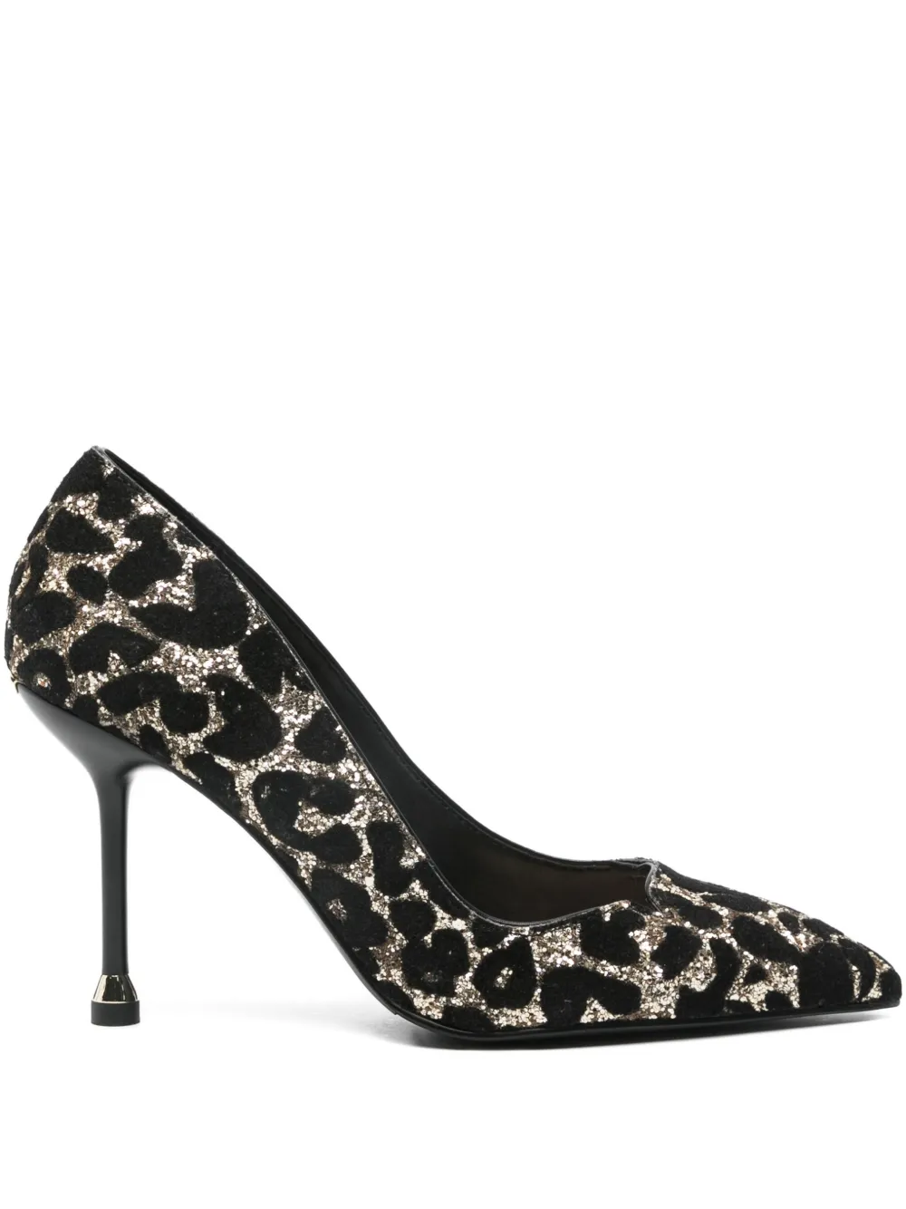 LIU JO glitter leopard pumps | Black | Image 1