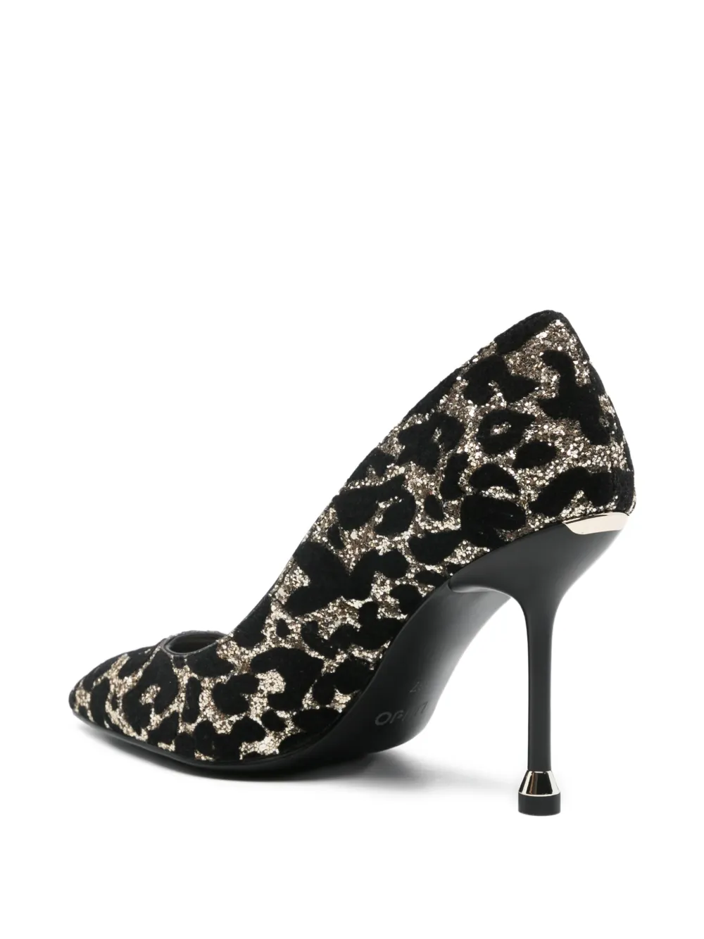 LIU JO Pumps met luipaardprint en glitter Zwart
