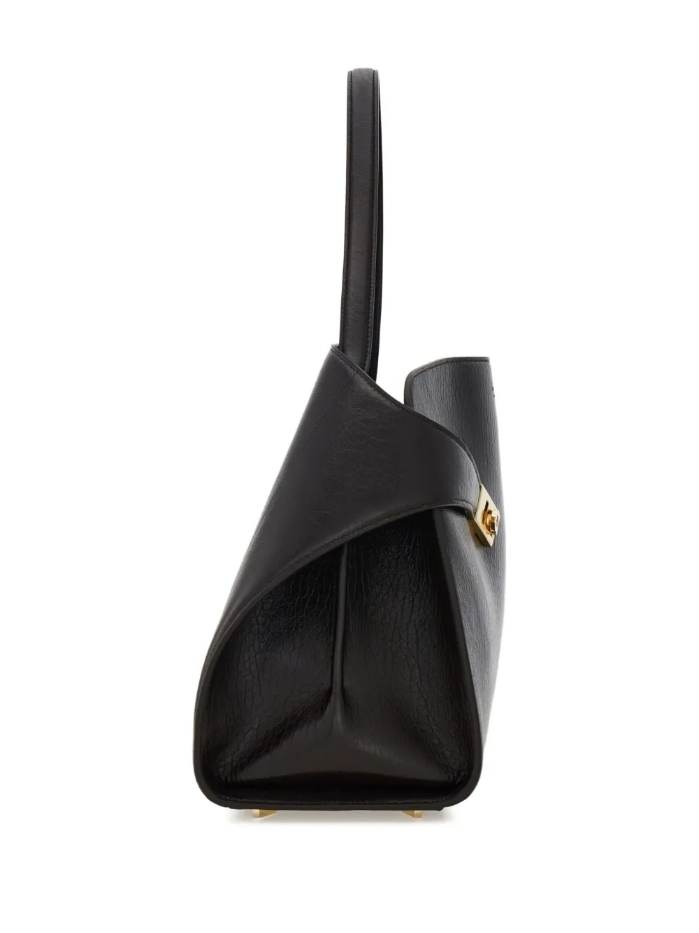 Ferragamo Medium Hug Calfskin Shoulder Bag In Black
