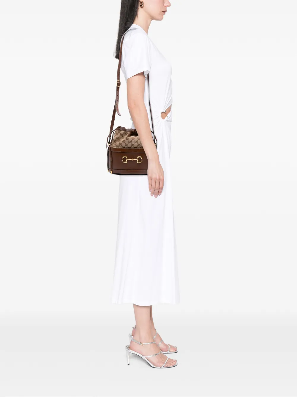 Gucci Pre-Owned 2016-2025 GG Canvas Horsebit 1955 bucket bag | Pre-Owned | Image 2