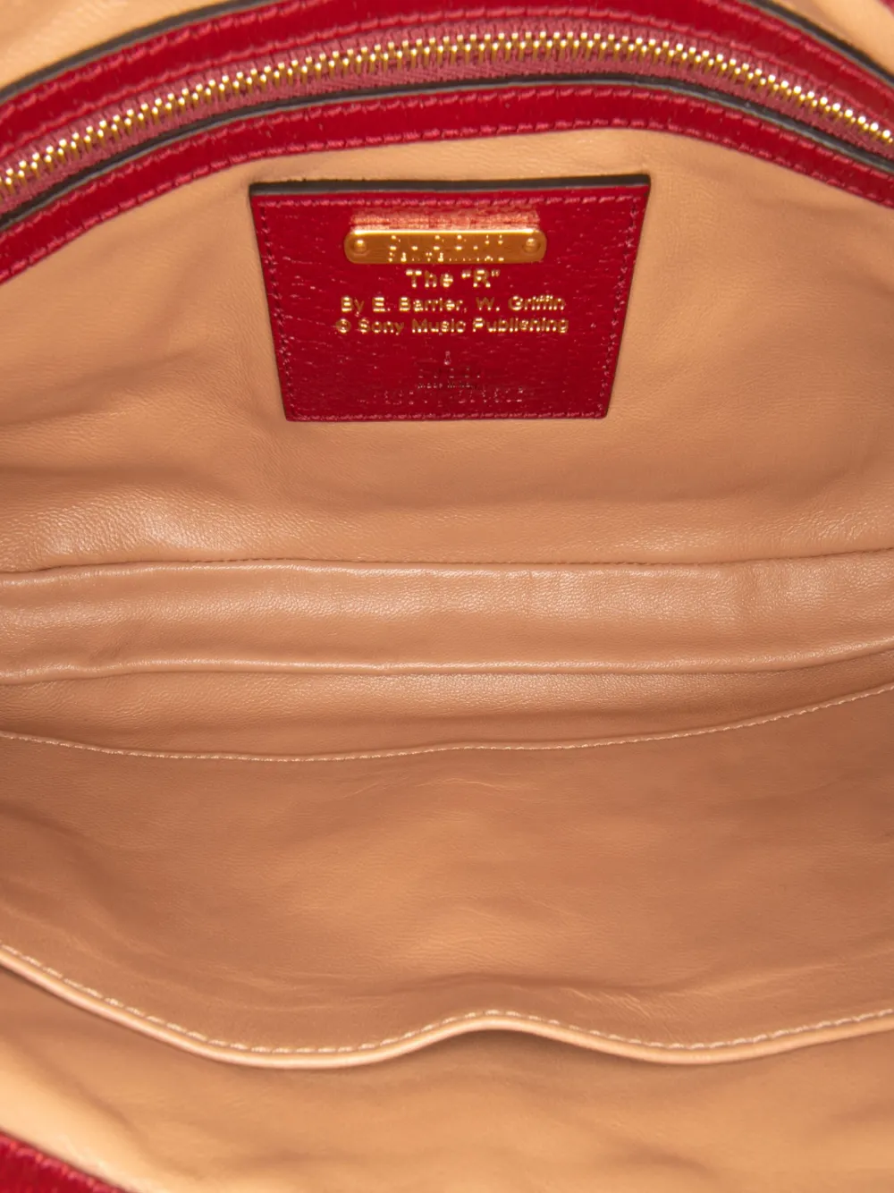 Pre-owned Gucci 2016-2025 Small Canvas 100 Centennial Music Jackie 1961 Crossbody Bag In Brown