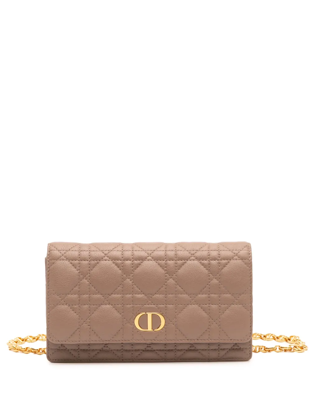 Christian Dior Pre-Owned 2021 カーフスキン カナージュ カロ ベルトバッグ - ブラウン Christian Dior Pre-Owned 2021 カーフスキン カナージュ カロ ベルトバッグ - ブラウン