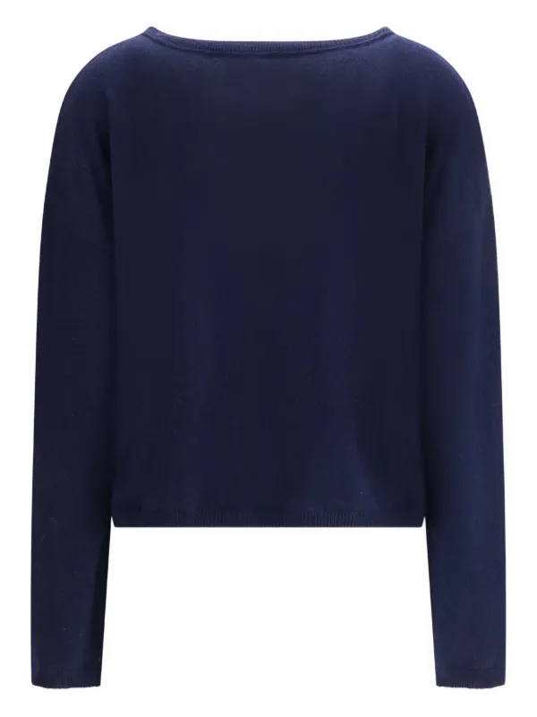 Lisa Yang The Abby Button Cardigan Blue FARFETCH LB