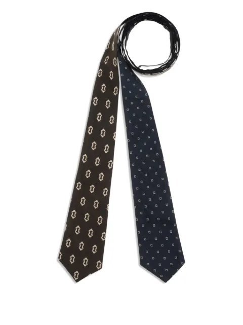 Di Stavnitser reversible patterned belt tie