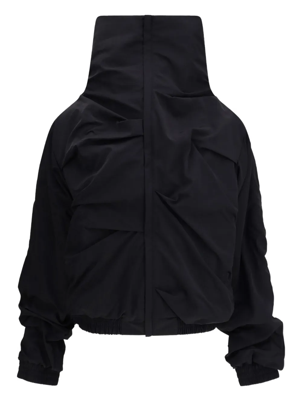 ALAINPAUL high-neck gathered jacket | Black | Image 1