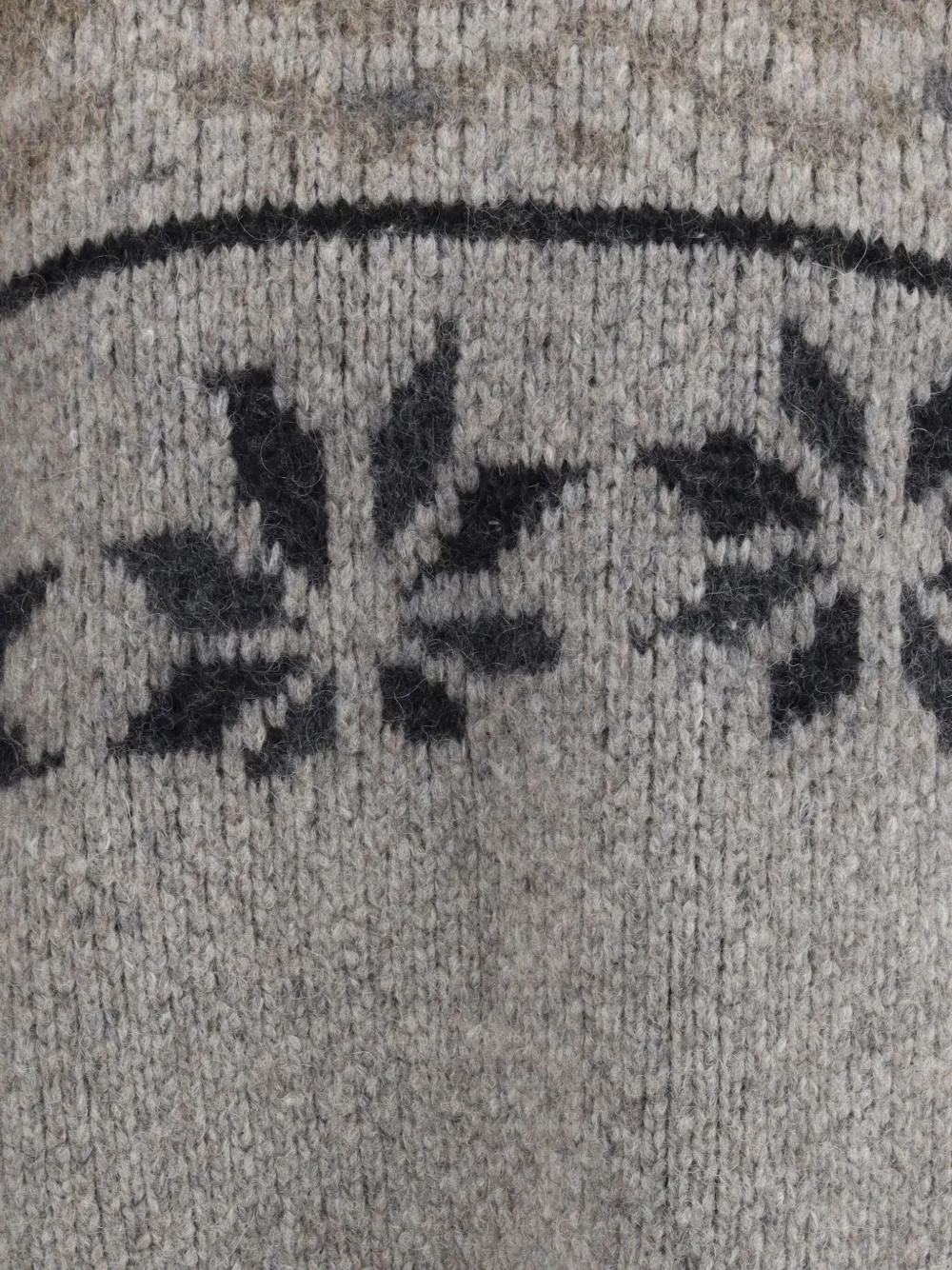 Magliano Norwegian Drunk Mock-neck Sweater In Gray