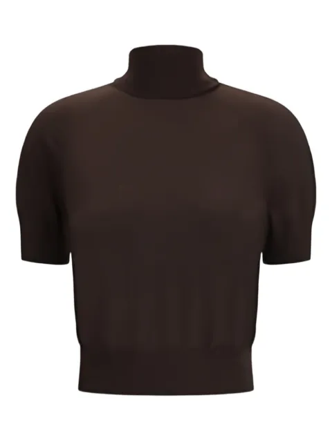 Petar Petrov short-sleeve turtleneck top