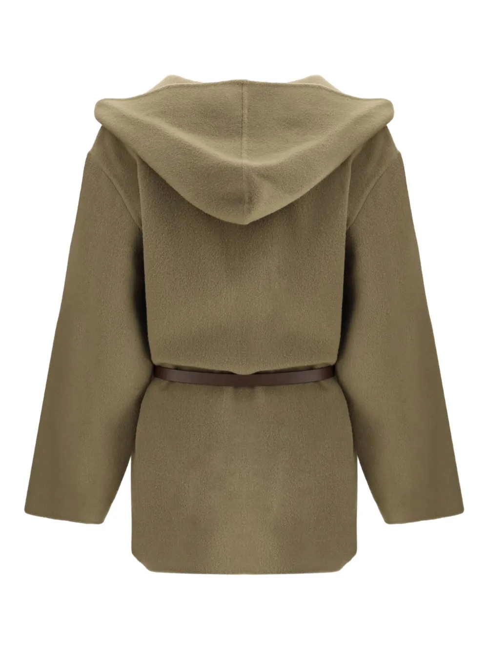 Jacob Cohën  hooded wool double-cloth belted pea coat | Oversized Coats | Image 2