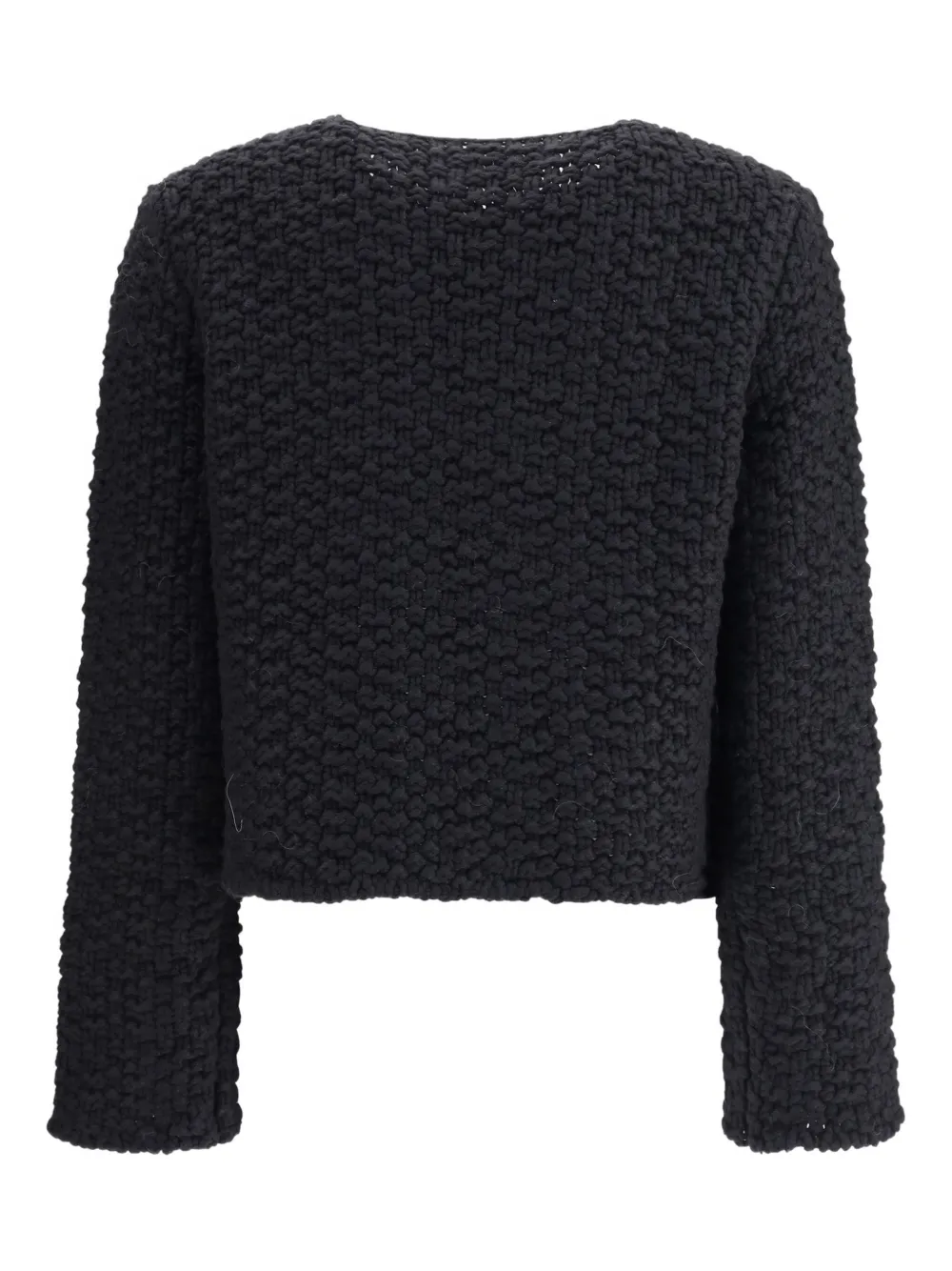 Fabiana Filippi bouclé-texture crew-neck jacket | Cropped Jackets | Image 2