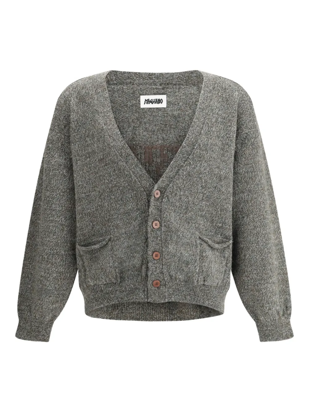 Magliano Grampa Baby Buttoned Cardigan In Gray