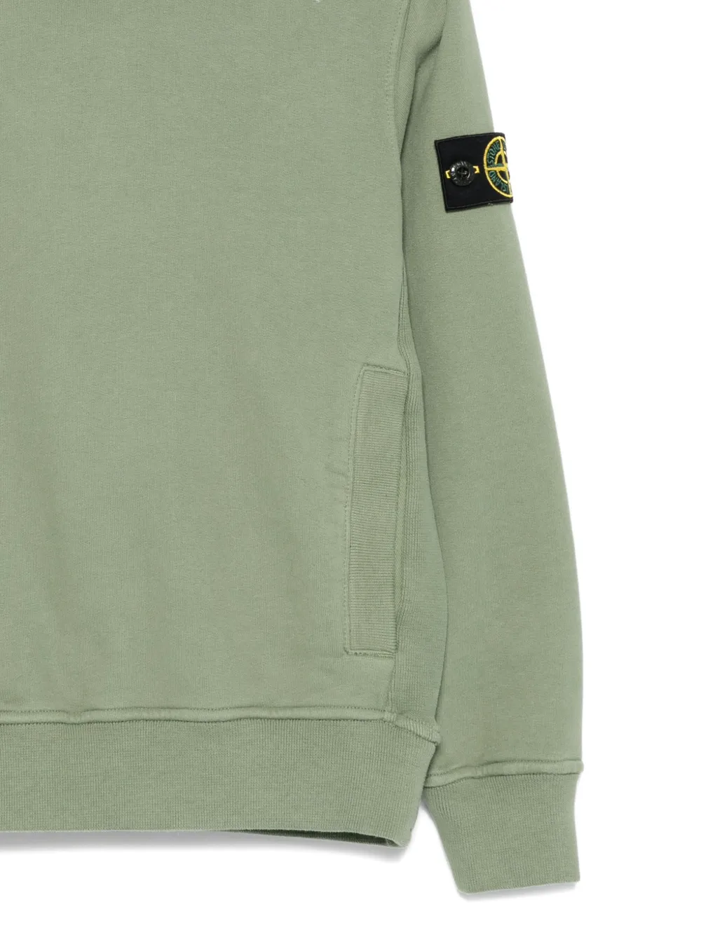 Stone Island Junior Hoodie met buidelzak Groen