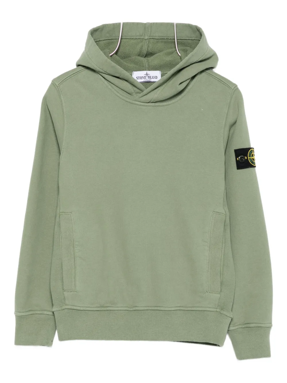 Stone Island Junior kangaroo-pocket hoodie | Green | Image 1