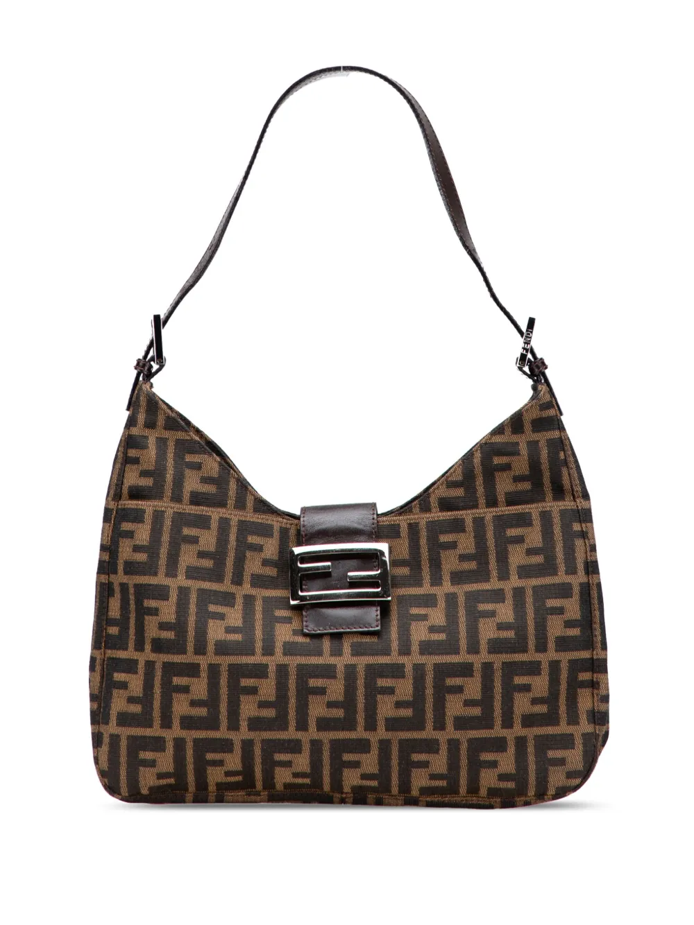 Fendi Pre-Owned 2000-2017 ズッカ キャンバス ショルダーバッグ - ブラウン Fendi Pre-Owned 2000-2017 ズッカ キャンバス ショルダーバッグ - ブラウン