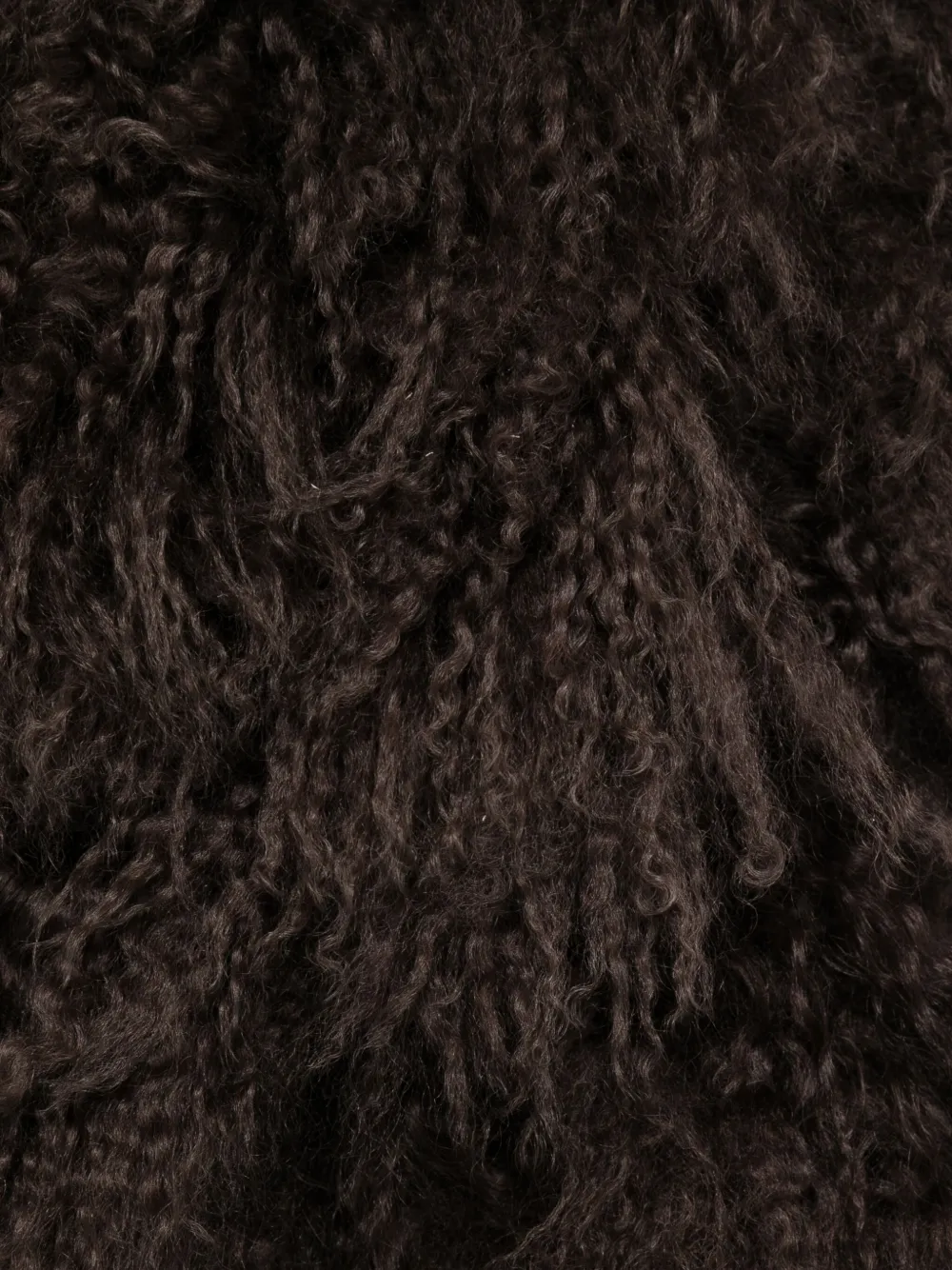 Yves Salomon Shearling-fur Scarf In Brown