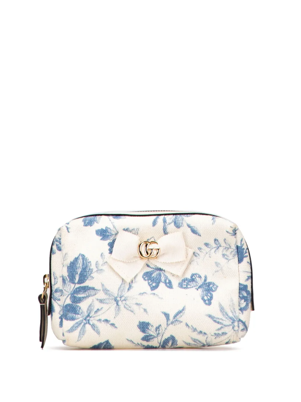 Gucci Pre-Owned 2016-2025 GG Marmont Canvas Herbarium pouch | Blue | Image 1