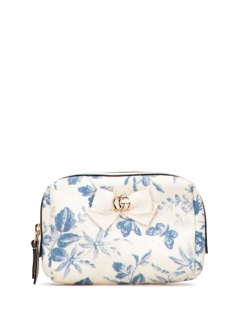Gucci Pre-Owned 2016-2025 GG Marmont Canvas Herbarium pouch