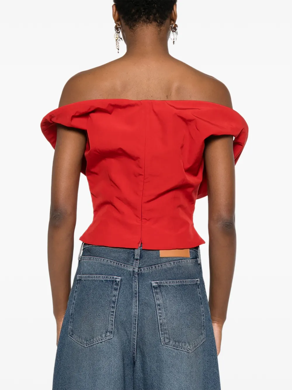 Magda Butrym Asymmetrische top Rood