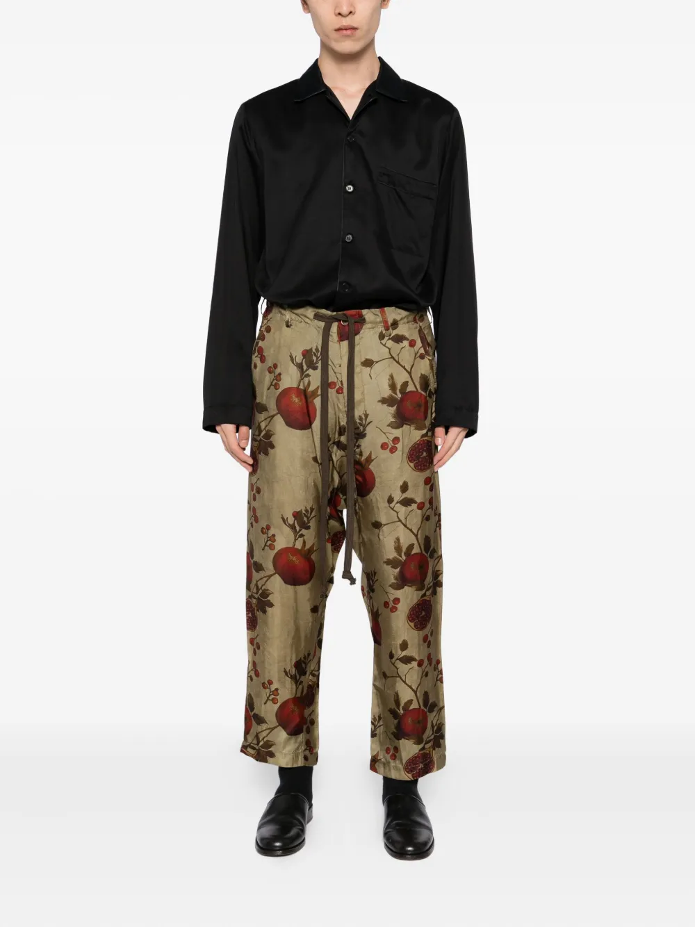 Uma Wang all-over print trousers | Drop-Crotch Trousers | Image 2