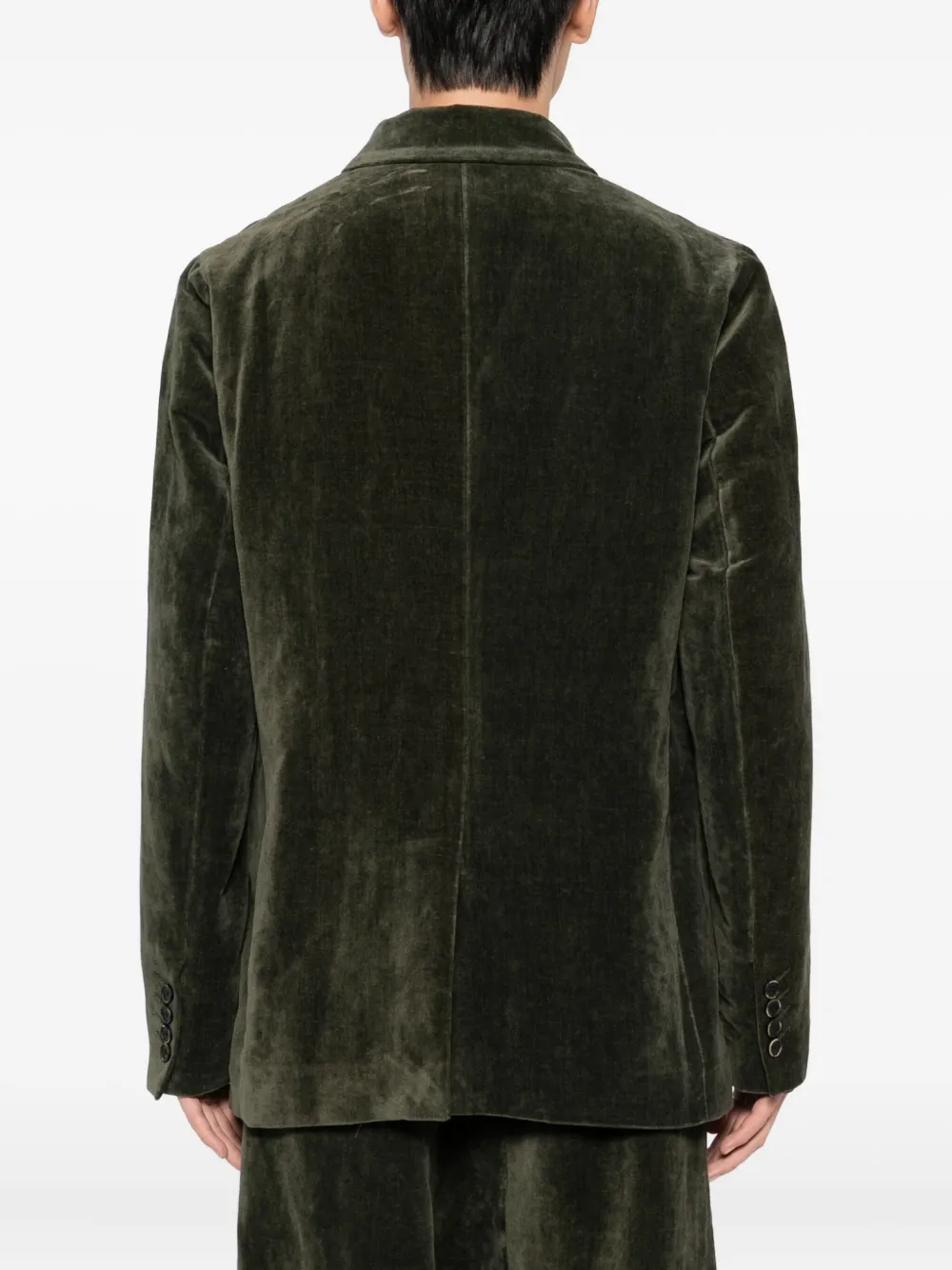 Uma Wang Fluwelen blazer Groen