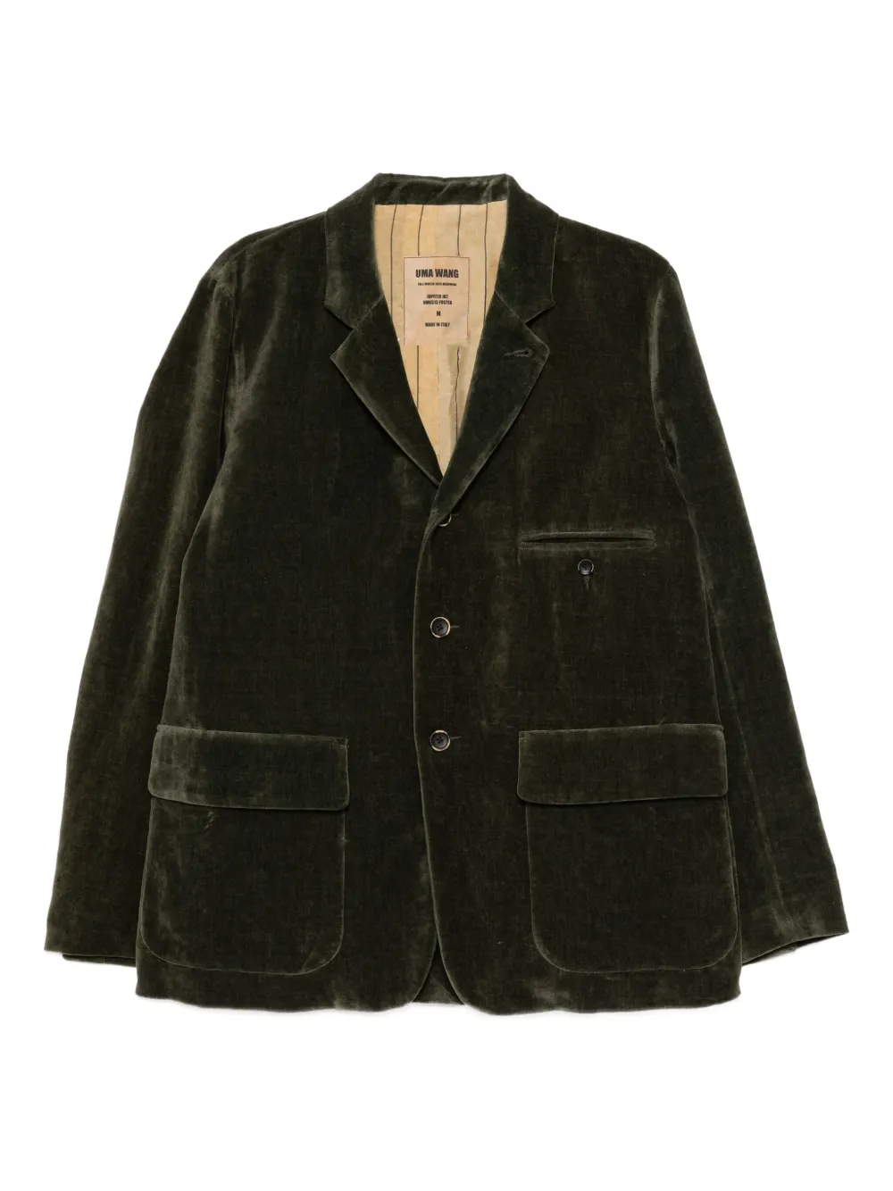 Uma Wang velvet blazer | Green | Image 1
