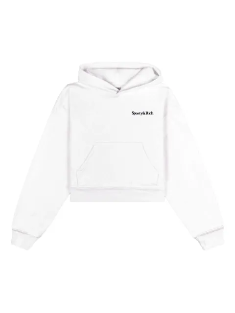 Sporty & Rich logo-print hoodie