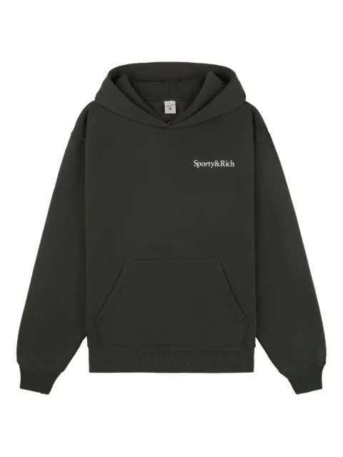 Sporty & Rich printed long-sleeve hoodie