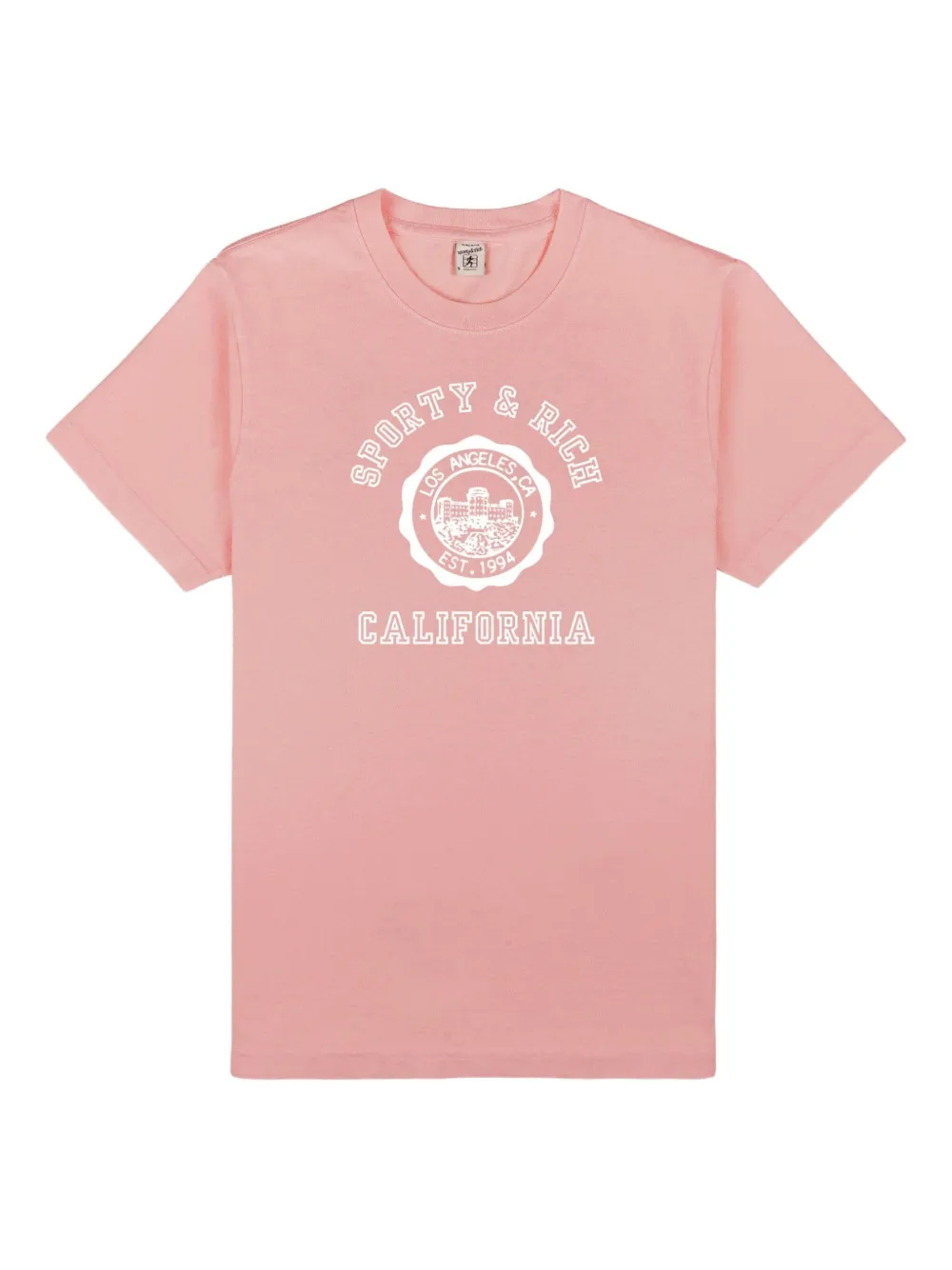 Sporty & Rich graphic-print T-shirt | Pink | Image 1
