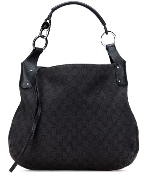 Gucci Pre-Owned 2016-2025 Large GG Denim hobo bag