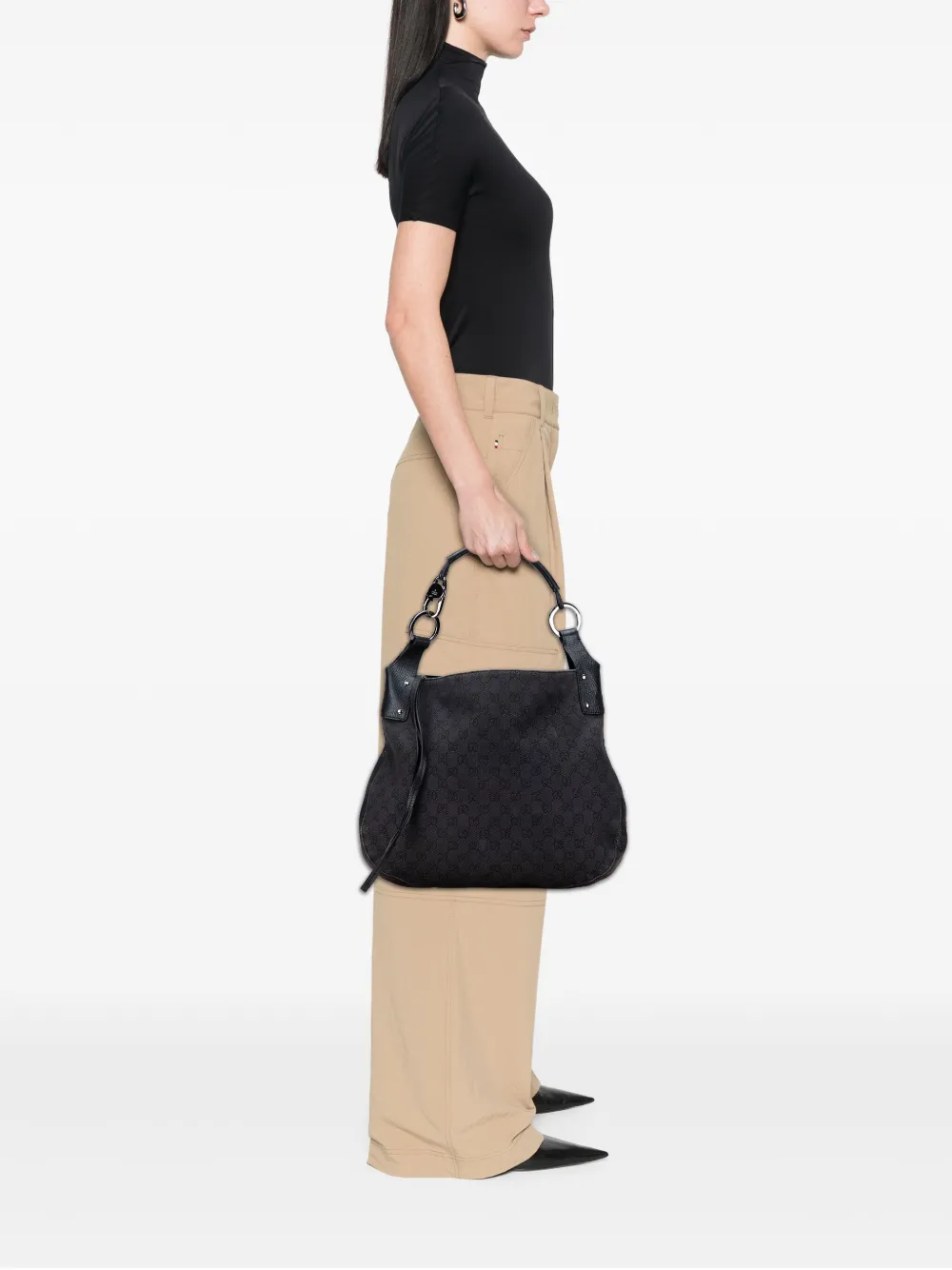 Gucci Pre-Owned 2016-2025 Large GG Denim hobo bag | Pre-Owned | Image 2