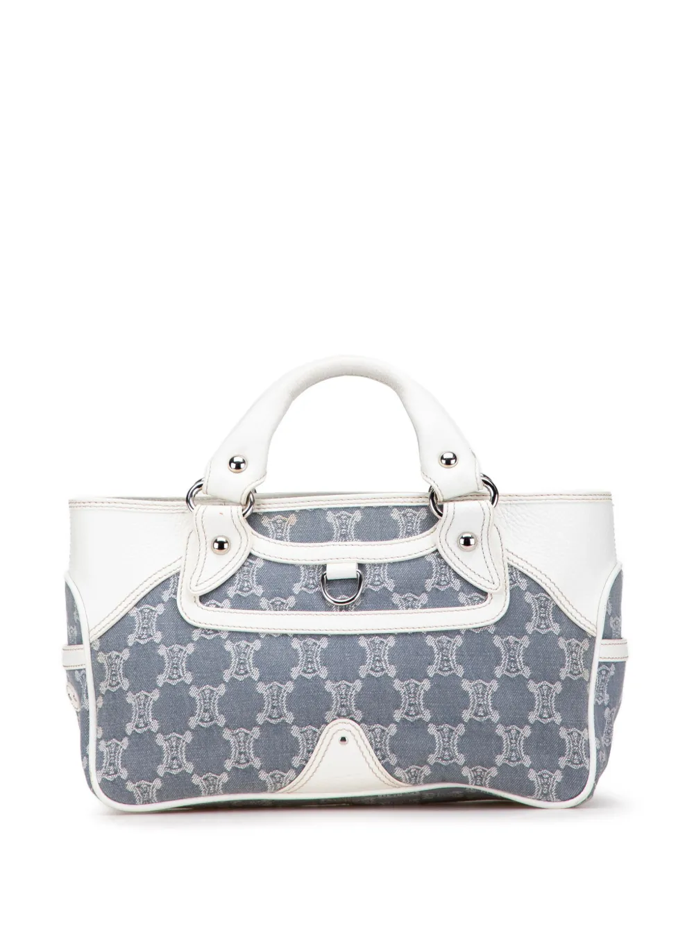 Pre-owned Celine 2006 Macadam Denim Boogie Handbag In Blue