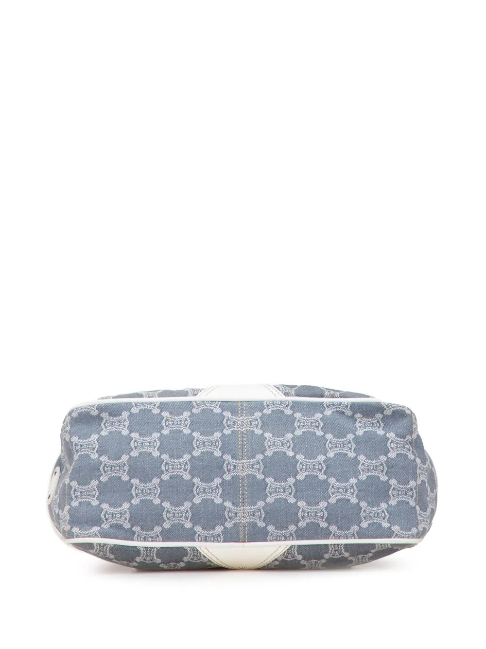 Pre-owned Celine 2006 Macadam Denim Boogie Handbag In Blue