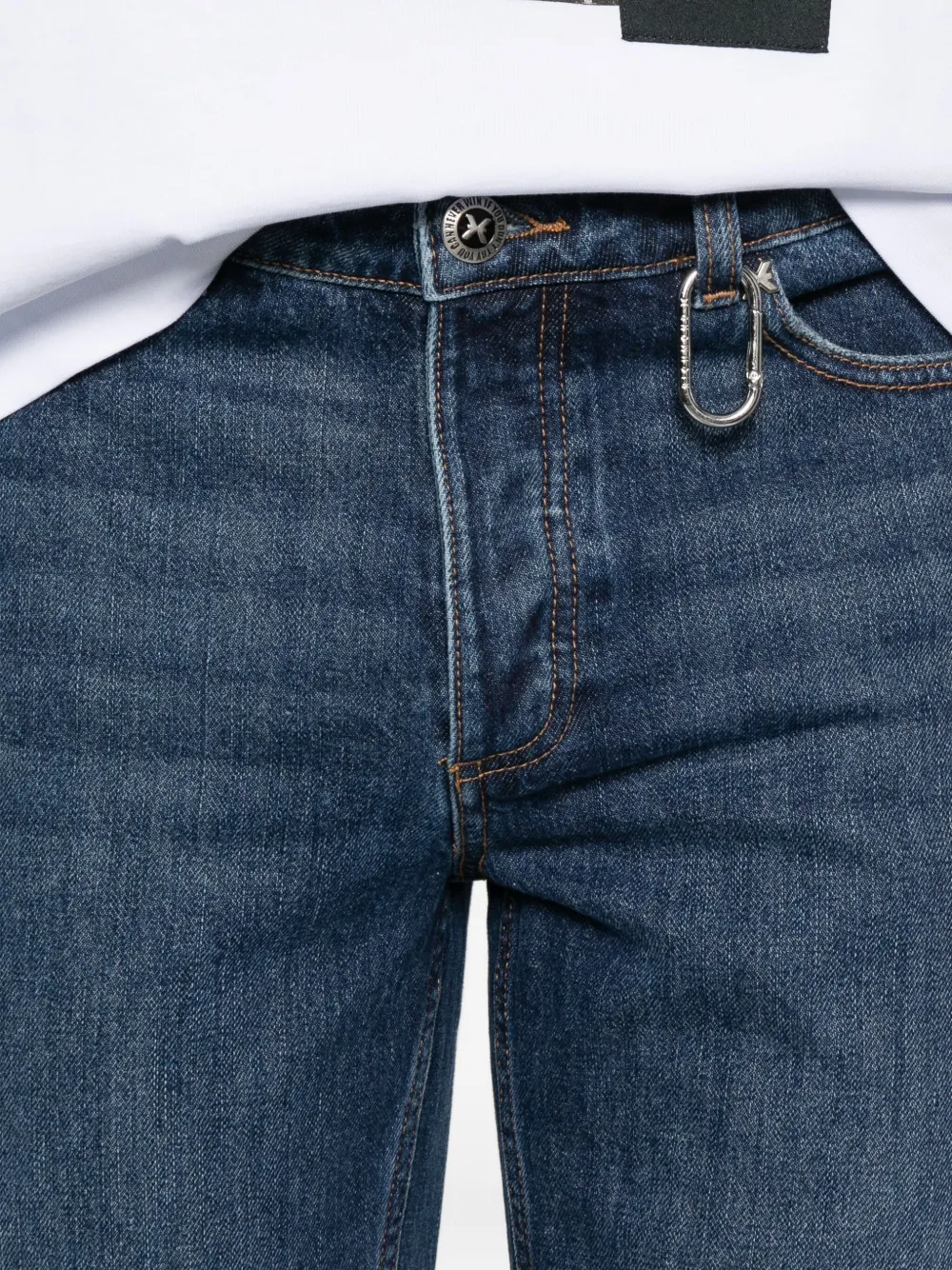 John Richmond Jeans met karabijndetail Blauw