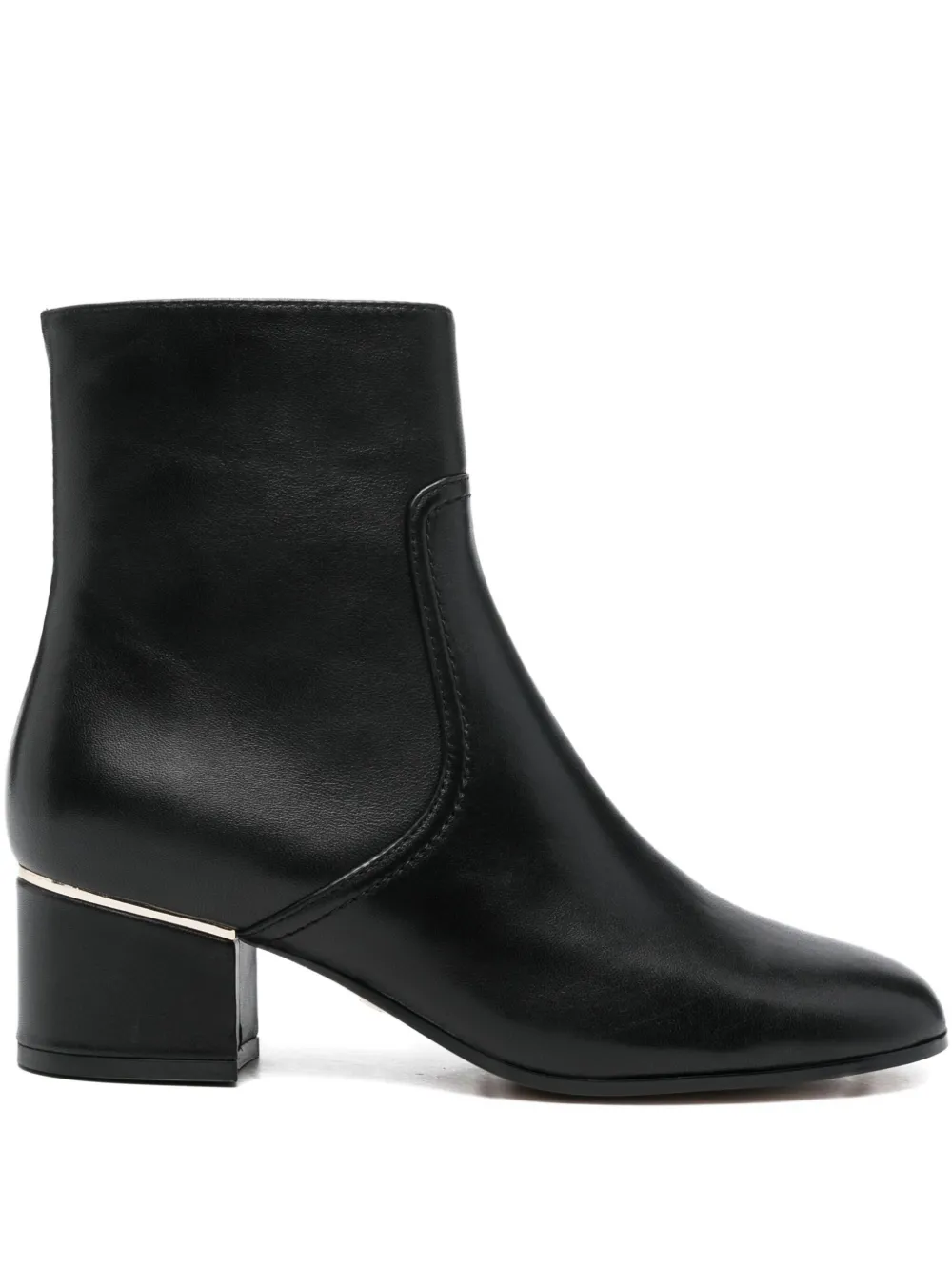 Lola Cruz 50 mm leren enkellaarzen Zwart