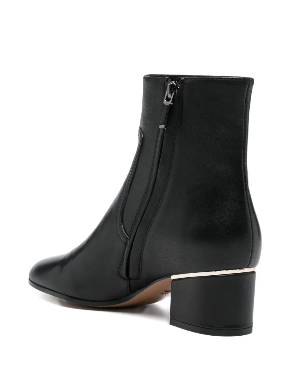 Lola Cruz 50 mm leren enkellaarzen Zwart